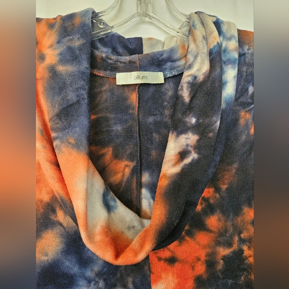 Allum‎ cowl neck tie dye light weight sweatshirt size xl - Picture 2 of 6